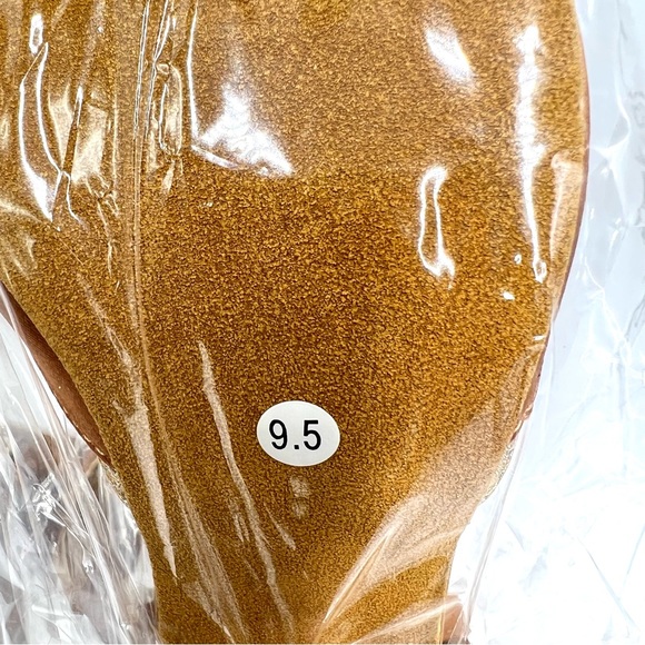 TTDanceWear Womens Brown Copper Satin Glitter Ballroom Dance Heels Shoes 9.5 NEW - Picture 15 of 16